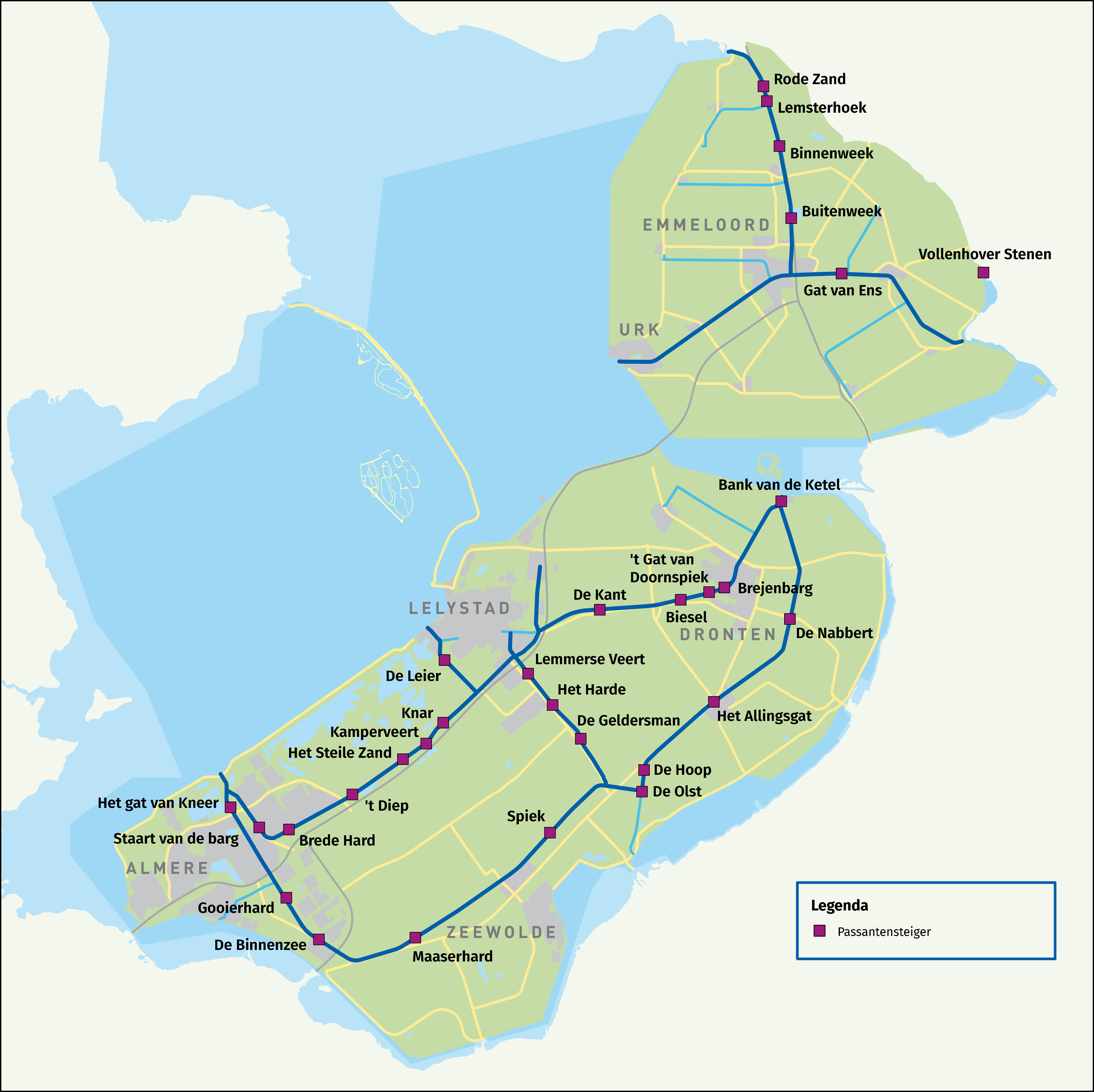 Passantensteigers Provincie Flevoland