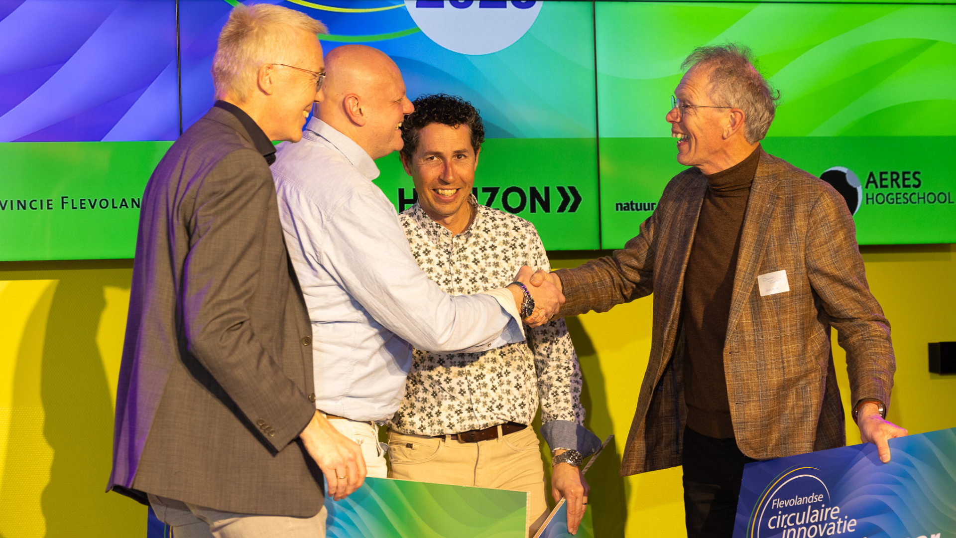 Portretfoto winnaars Flevolandse Circulaire Innovatietop 2025