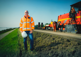 Meneer provincie Flevoland op weg