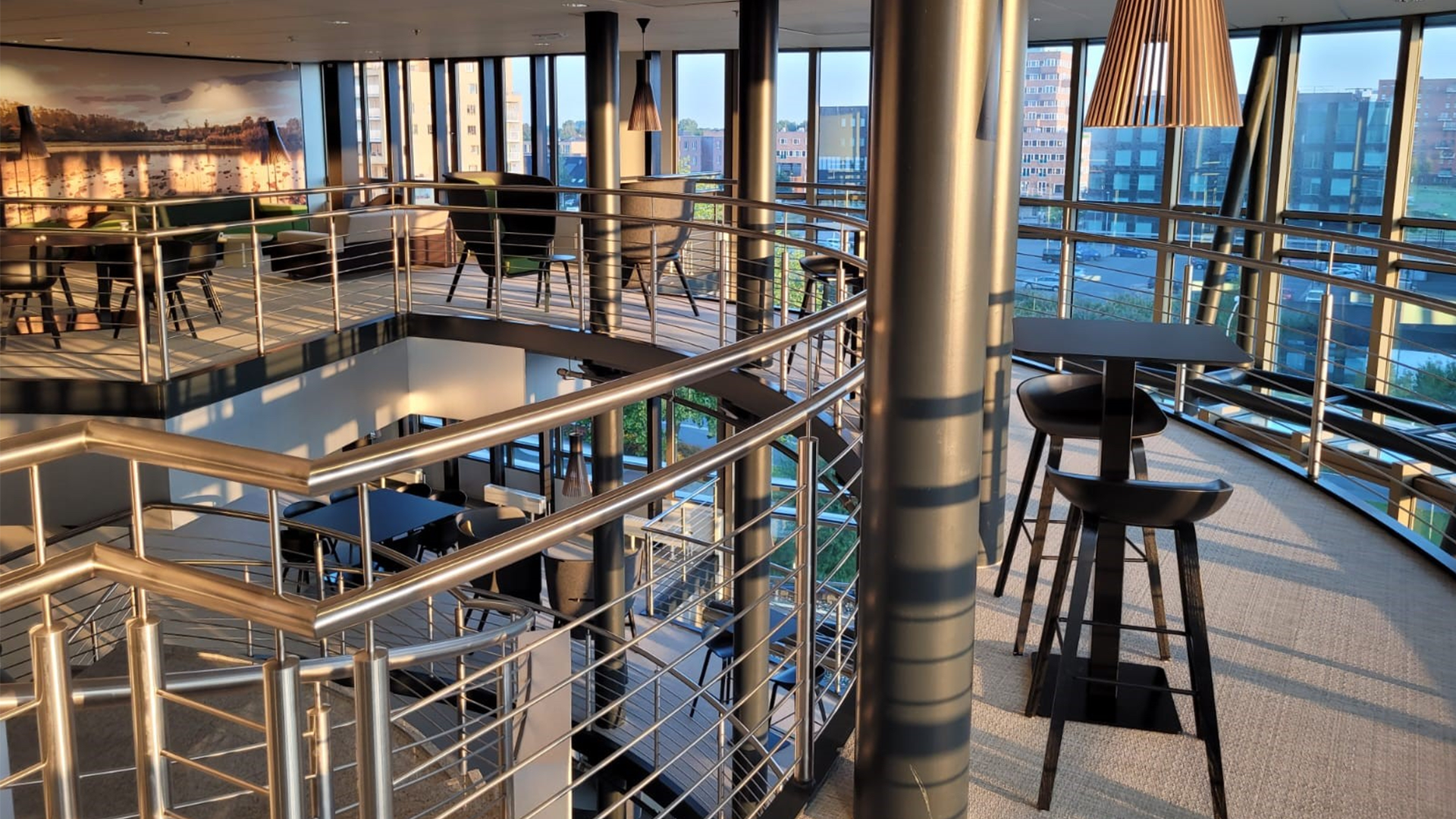 Zonsopkomst in provinciehuis
